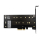 AXAGON Adapter wewnętrzny PCEM2-D, PCIe x4, 1x M.2 NVMe M-key + 1x SATA B-key slot, SP & LP - 730832 - zdjęcie 2